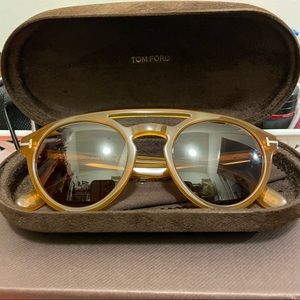 Tom Ford Clint Sunglasses, Brown